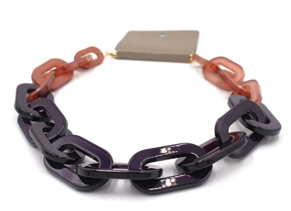 Collar Eslabones Bicolor