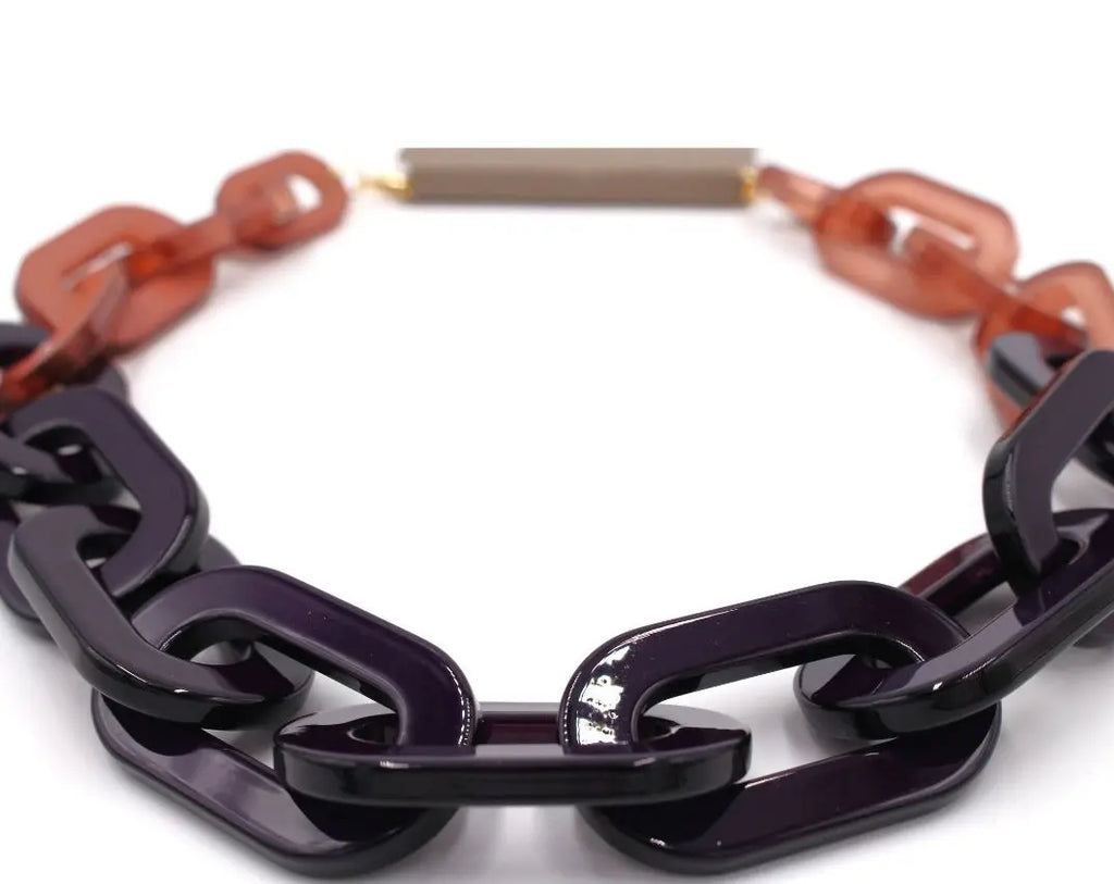 Collar Eslabones Bicolor