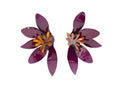 Pendientes Media Flor Morada