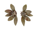 Pendientes Media Flor Verde