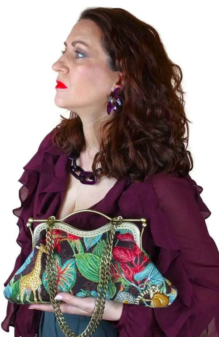 Pendientes Media Flor Morada