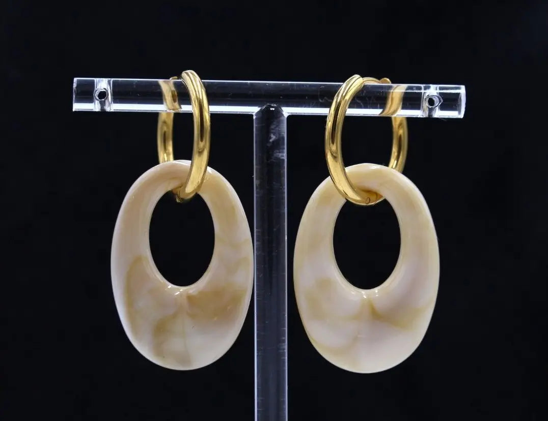 Pendientes Aro Gota Dorada