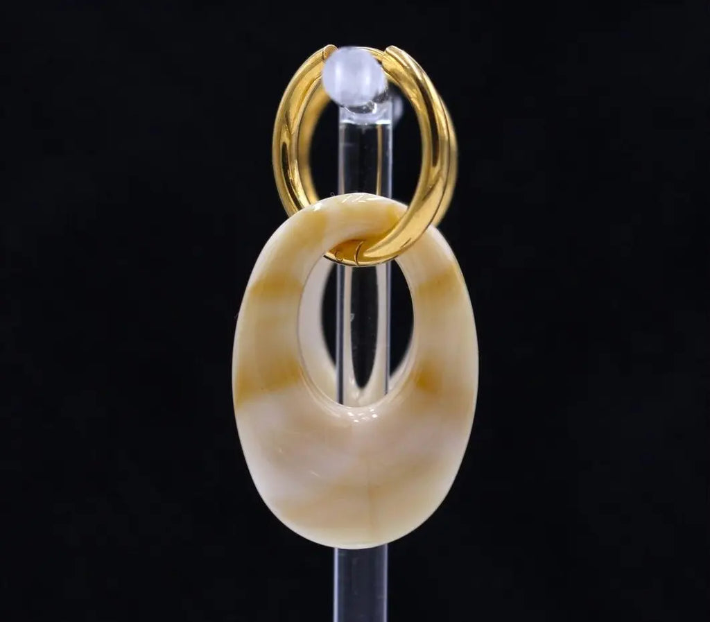 Pendientes Aro Gota Dorada