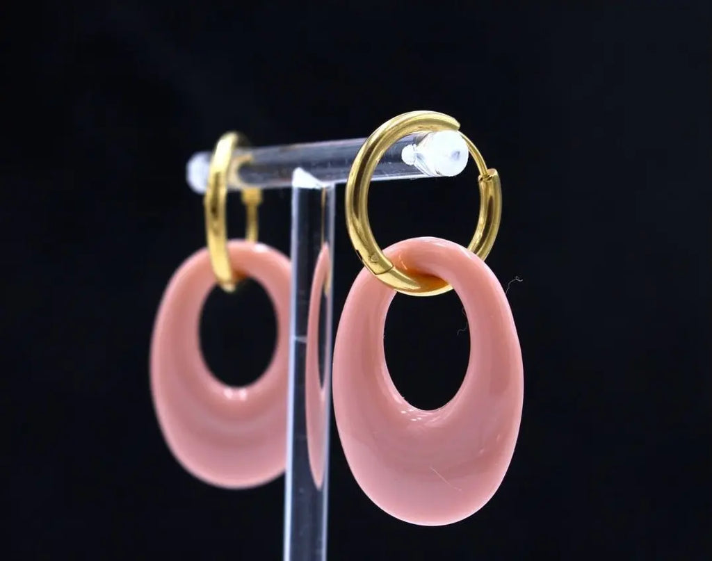 Pendientes Gota Rosa