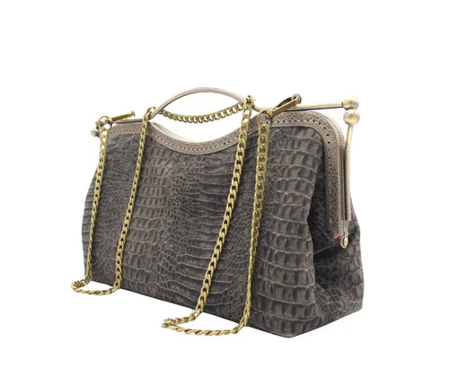 Bolso Cocodrilo Rectangular