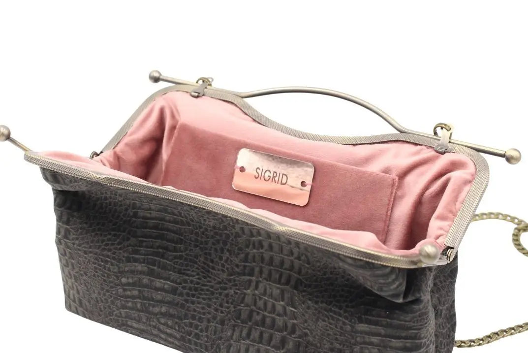 Bolso Cocodrilo Rectangular