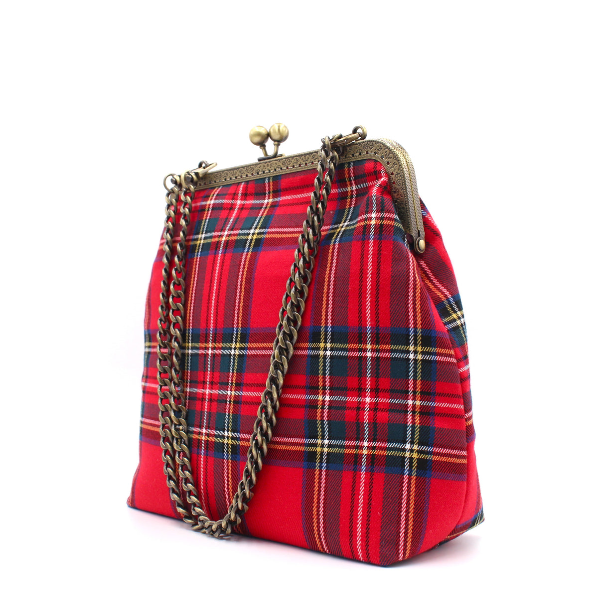 Bolso Escocés Rojo M