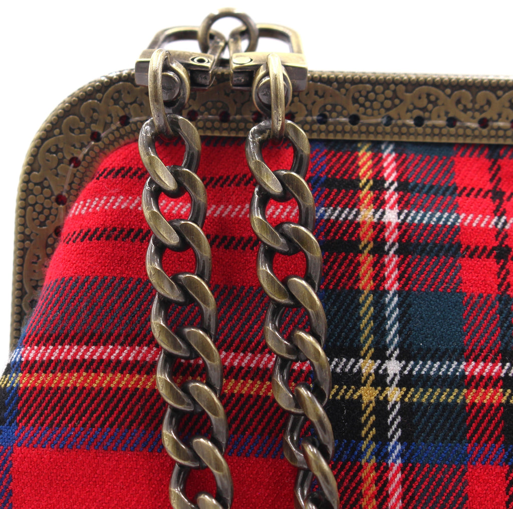 Bolso Escocés Rojo M