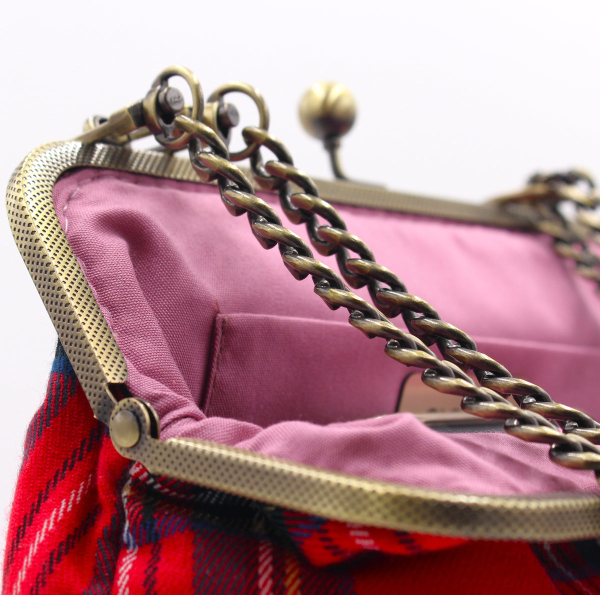 Bolso Escocés Rojo M