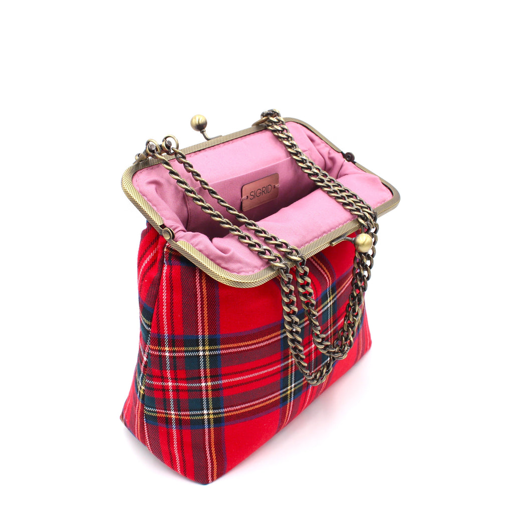 Bolso Escocés Rojo M