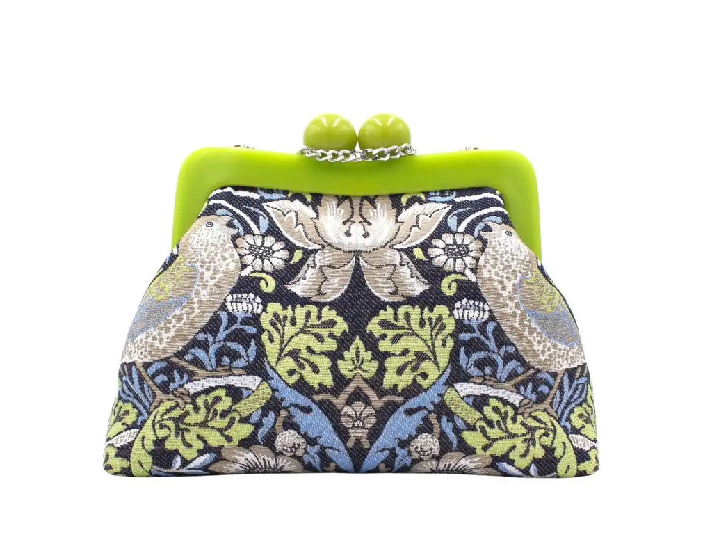 Bolso Pajaritos Grises Charol
