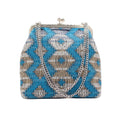 Bolso Rombos Turquesa