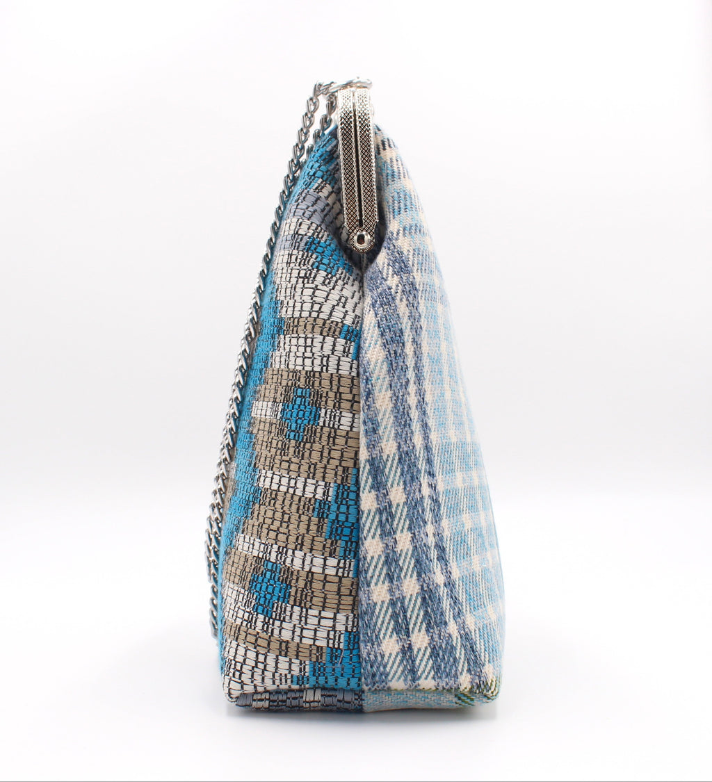 Bolso Rombos Turquesa