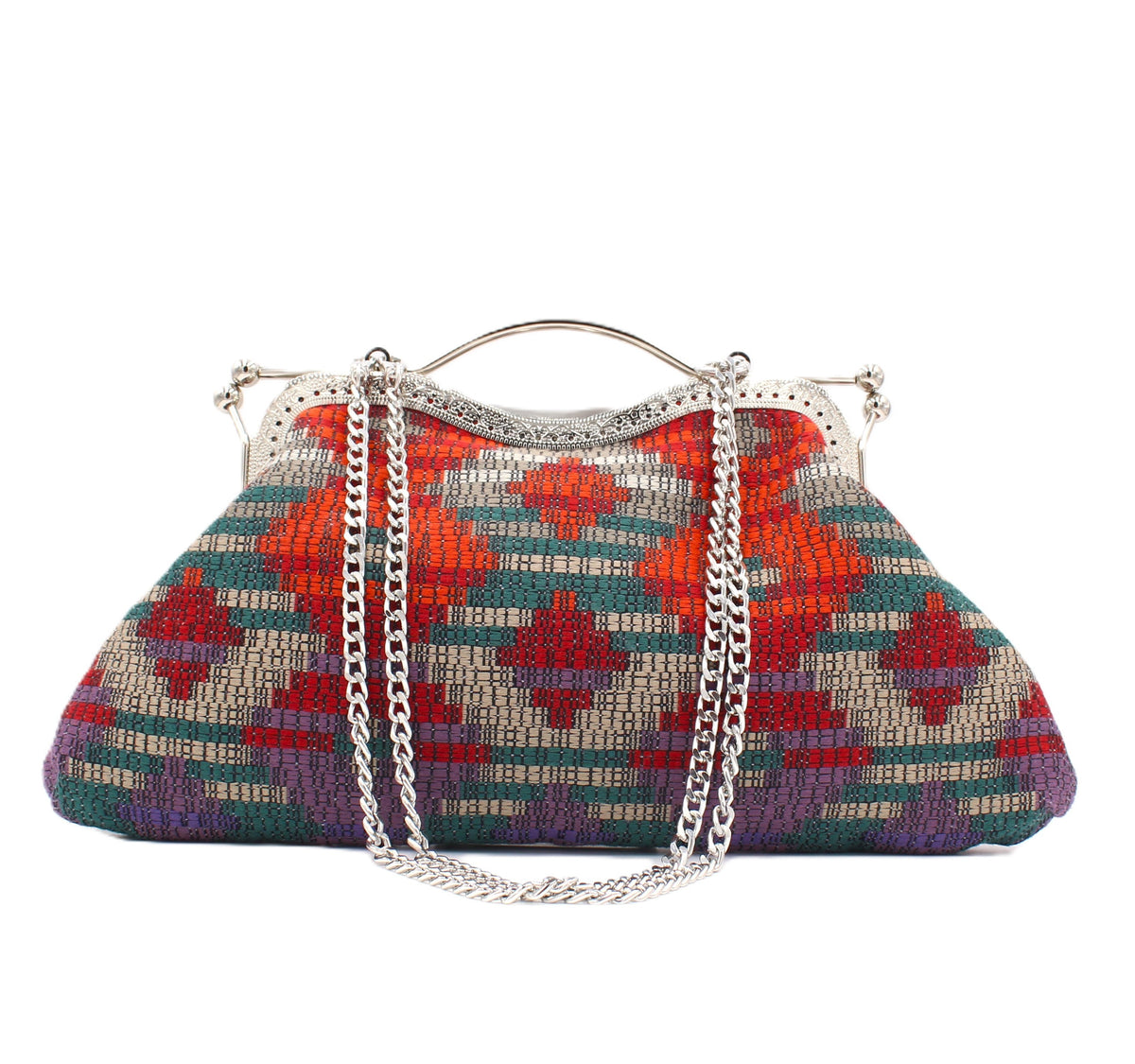 Bolso Rombos Lila