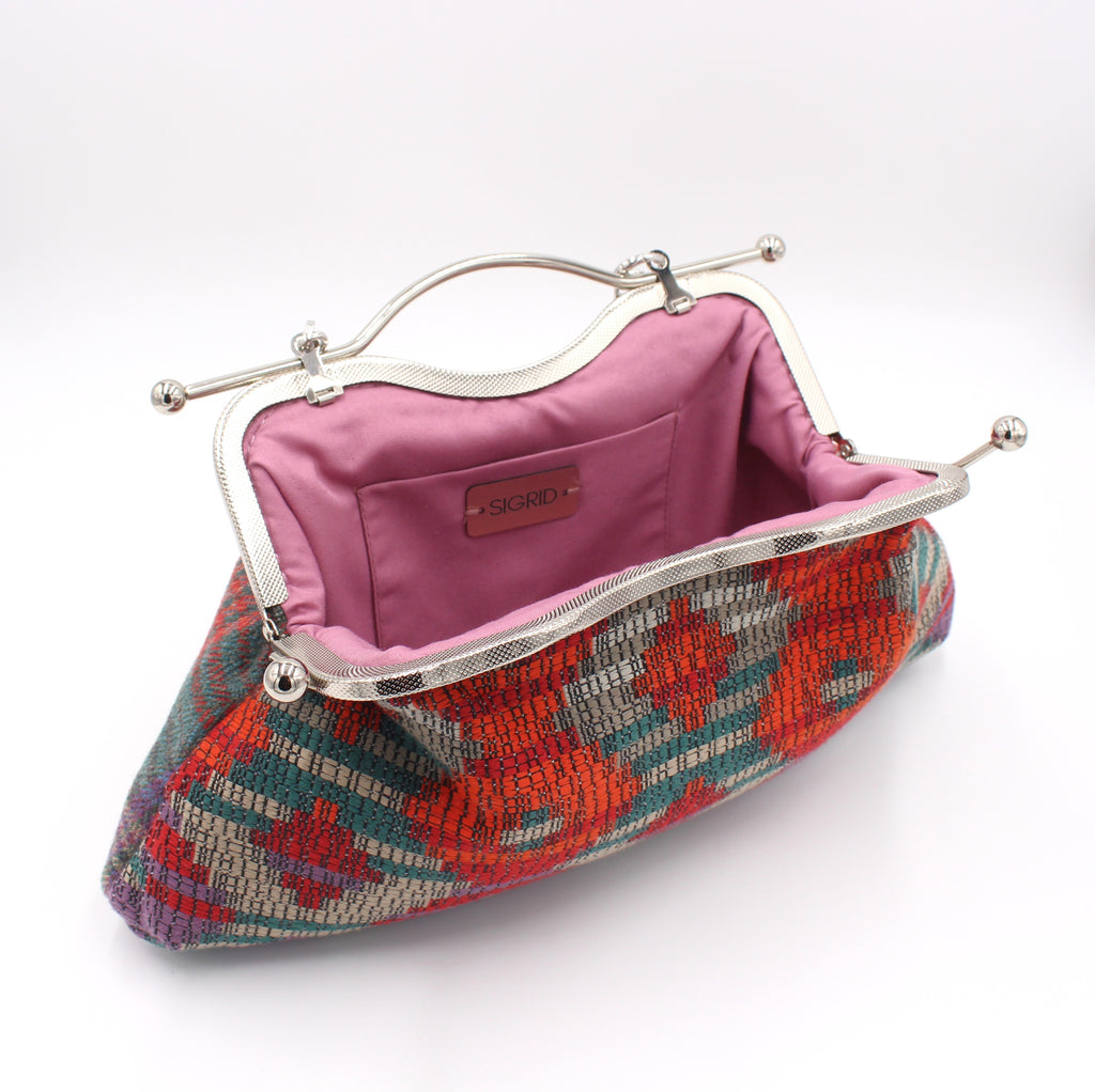 Bolso Rombos Lila