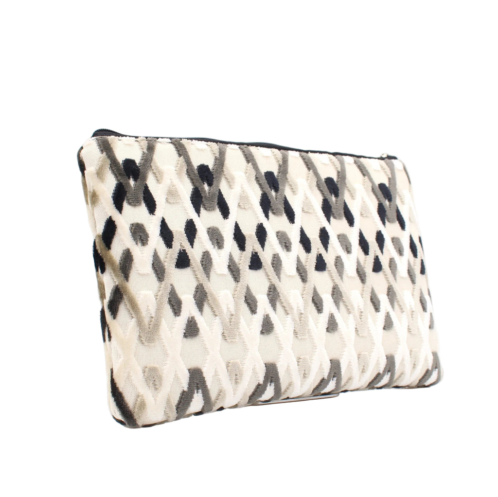 Cartera Rombo Gris