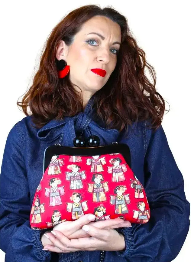 Pendientes Círculo Rojo