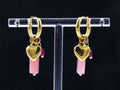 Pendientes Corazón y Cristal