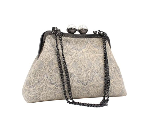 Bolso Gris Perlado