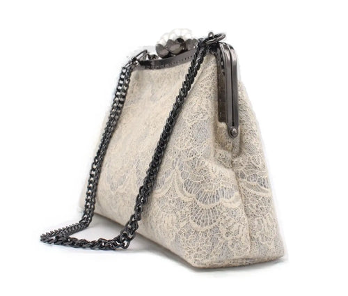 Bolso Gris Perlado