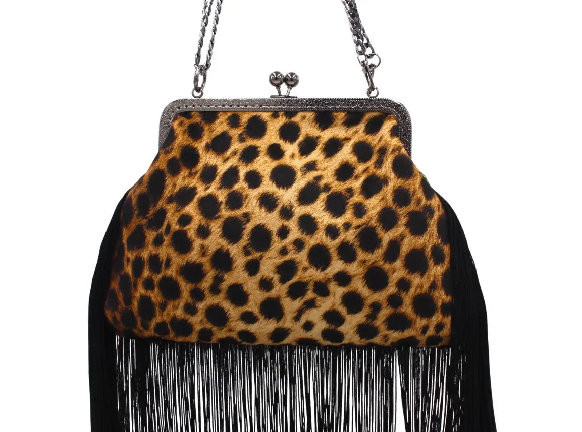 Bolso Mantón Coral Leopardo