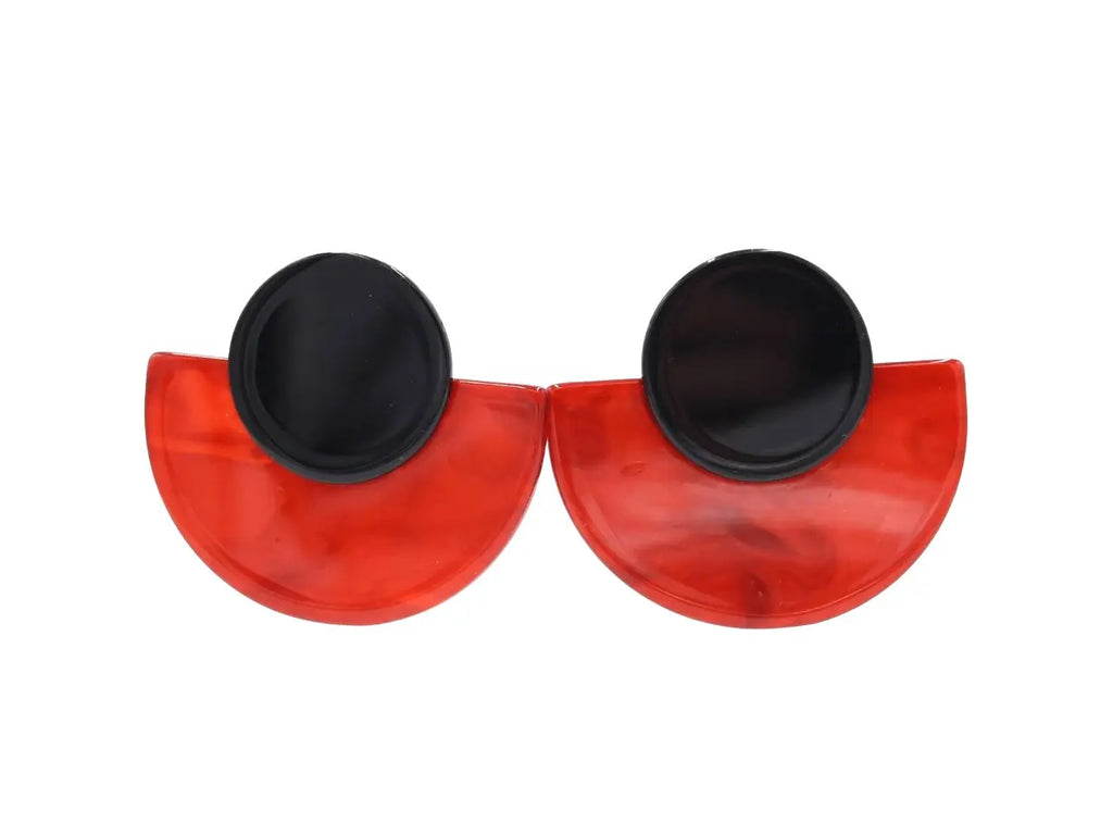 Pendientes Círculo Rojo