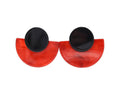 Pendientes Círculo Rojo