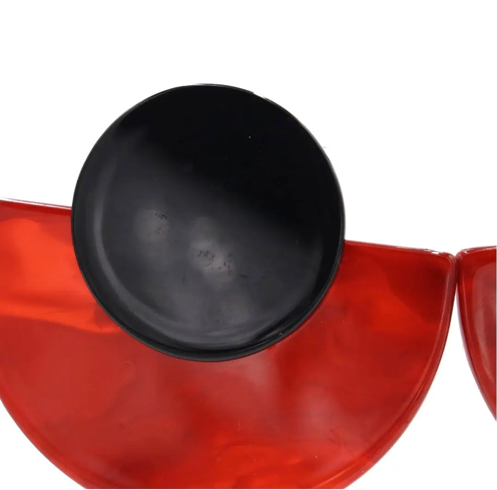 Pendientes Círculo Rojo